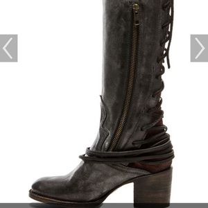 Freebird by Steven COAL black leather boots. Size 8